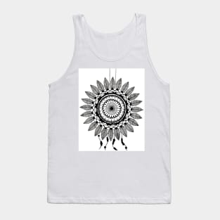 Black and White Dreamcatcher Tank Top